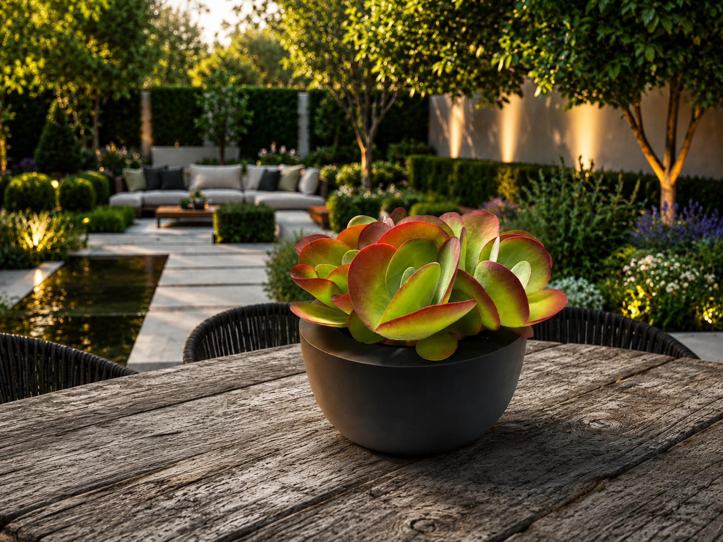 Kalanchoe thyrsiflora met prachtige pot