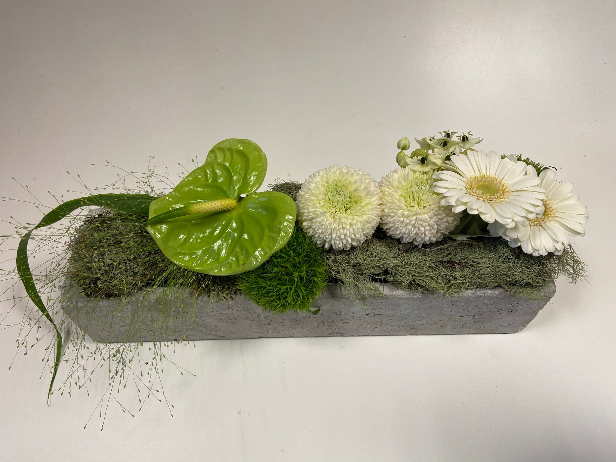 bloemstuk langwerpig eenvoud