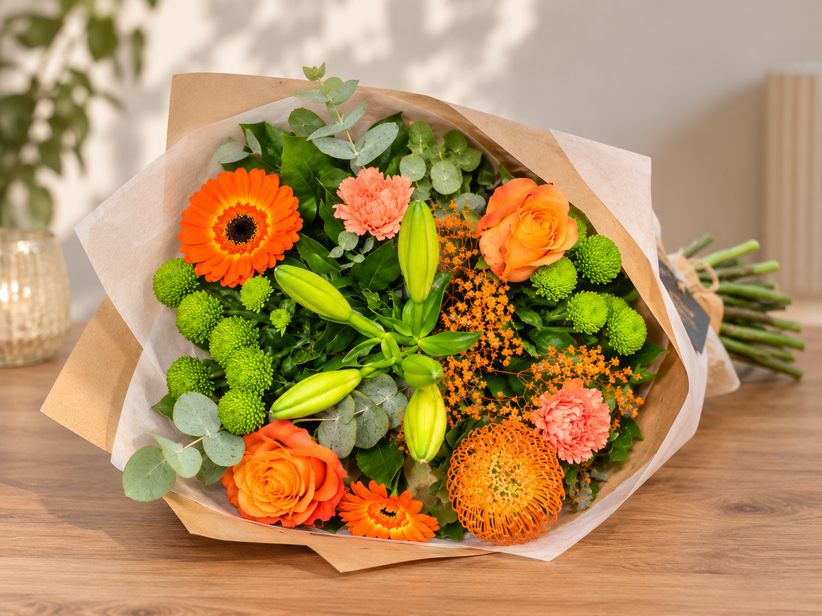 Kleurrijk Oranje Boeket